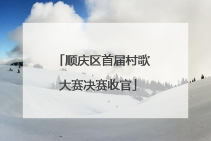 顺庆区首届村歌大赛决赛收官