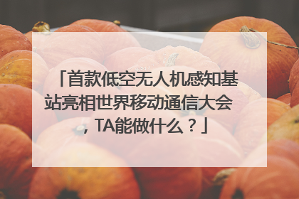 首款低空无人机感知基站亮相世界移动通信大会，TA能做什么？