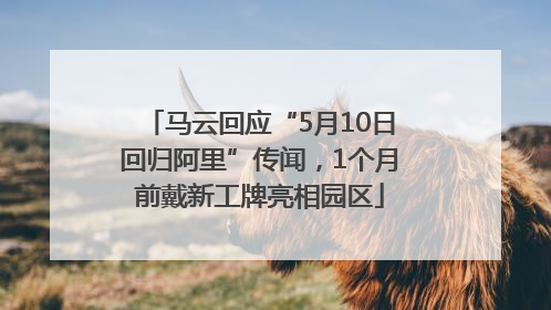 马云回应“5月10日回归阿里”传闻，1个月前戴新工牌亮相园区