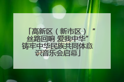 高新区（新市区）“丝路回响 爱我中华”铸牢中华民族共同体意识音乐会启幕