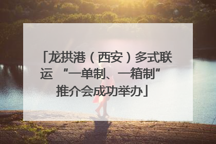 龙拱港（西安）多式联运 “一单制、一箱制” 推介会成功举办