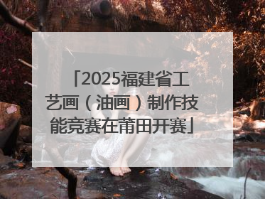 2025福建省工艺画（油画）制作技能竞赛在莆田开赛