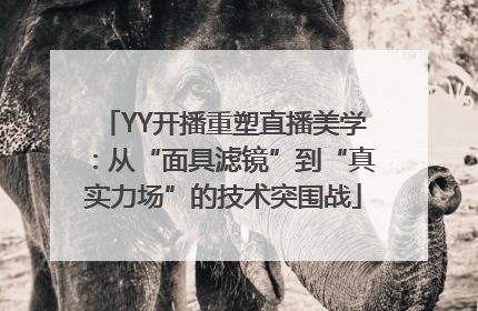 YY开播重塑直播美学：从“面具滤镜”到“真实力场”的技术突围战